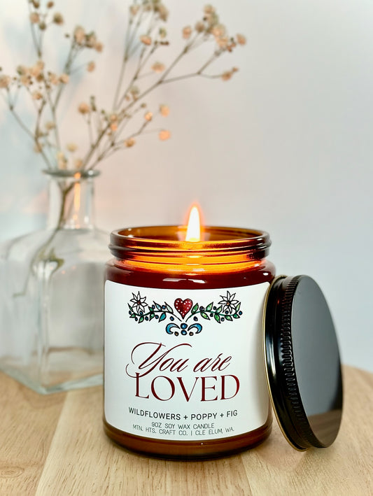 You Are Loved Candle