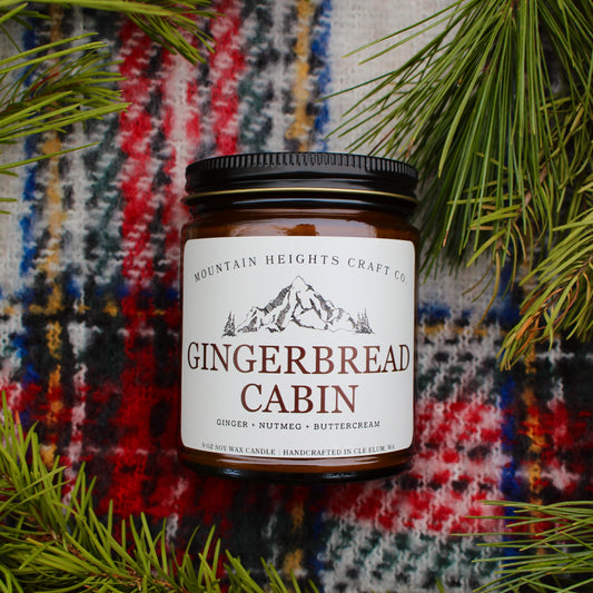 Gingerbread Cabin Candle
